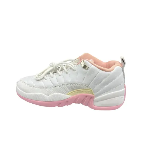 Jordan Air Джордан 12 Low Топ Детские Баскетбольные Кроссовки Белый Подростки