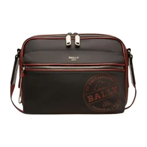 BALLY Nylon Messenger Bag Shoulder Bag Men's Black