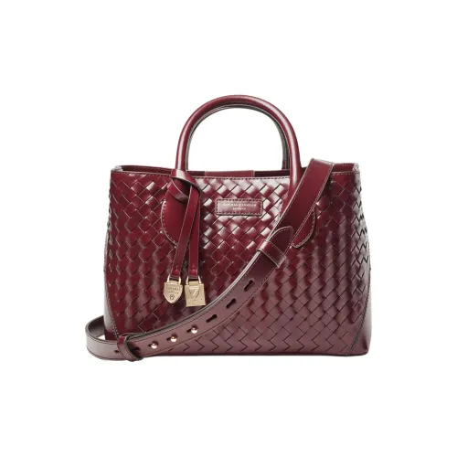 Aspinal Of London Кожа Через плечо Сумка Средний Женский Бордовый Красный