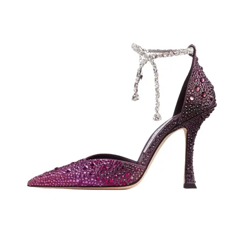 Jimmy Choo Stevie Низкий каблук Высокий каблук 10 см Женский Фиолетовый