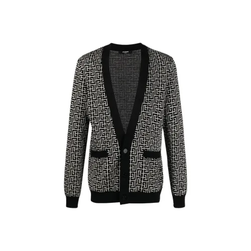 BALMAIN Черные Мужские Свитера