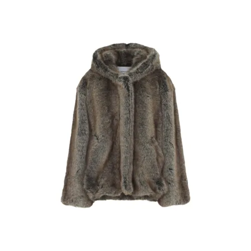 THE FRANKIE SHOP Fw25 Velvet Feel Coat Women's