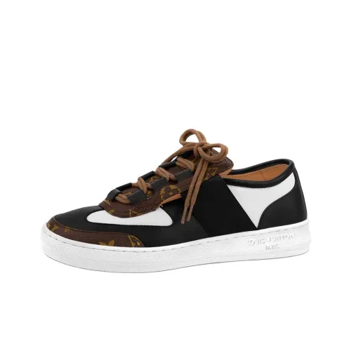 LOUIS VUITTON Lous Low Топ Стильные Скейтбординги Женские Черный Белый Коричневый