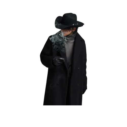 PEA Черное Унисекс Пальто