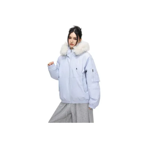 TUOFEI Светло-синий Унисекс Пуховики