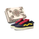 Темно-синий, желтый (красный, обувь, шнурки) [премиум, улучшенный, более удобный и прочный]