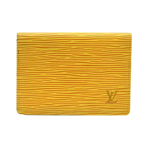 LOUIS VUITTON EPI Кожа Держатель для карт и кошелек женский желтый