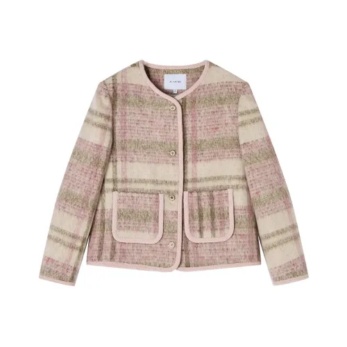 XIANGYING Silver Peony Women's Coat XIANGYING Серебряный Пион Женское Пальто