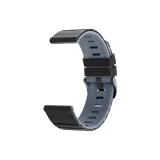 [Black Gray]Piano с рельефным узором Двухцветный силиконовый ремешок