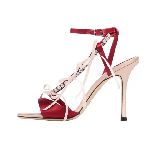 Jimmy Choo Lula One Ремень Сандалии 10 см Женские Красные