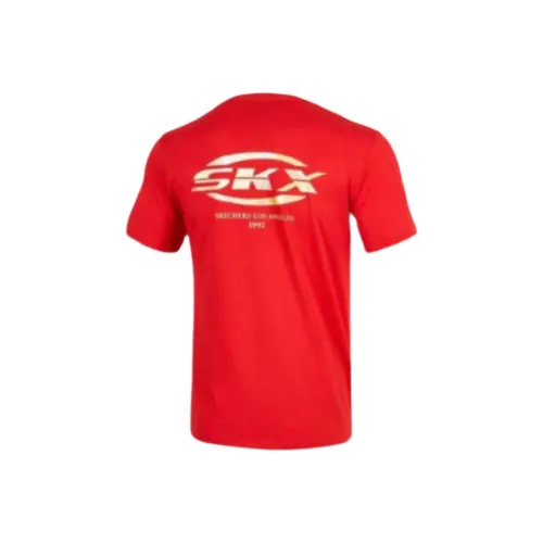 Skechers Красный Унисекс T-рубашки