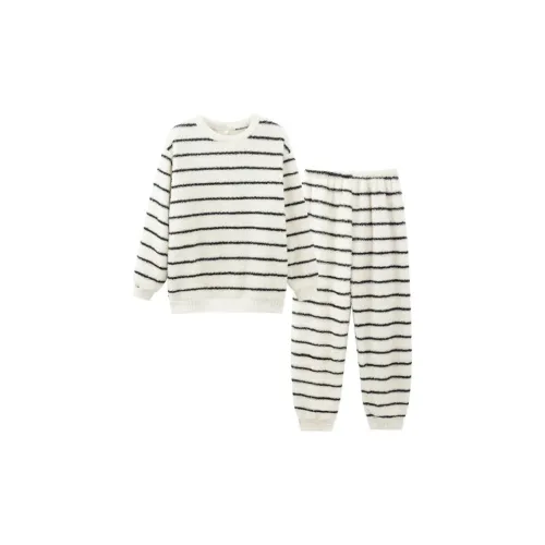 MEIJIAO Черно-белые полосы [Комплекты одежды] Женские Пижамные комплекты
