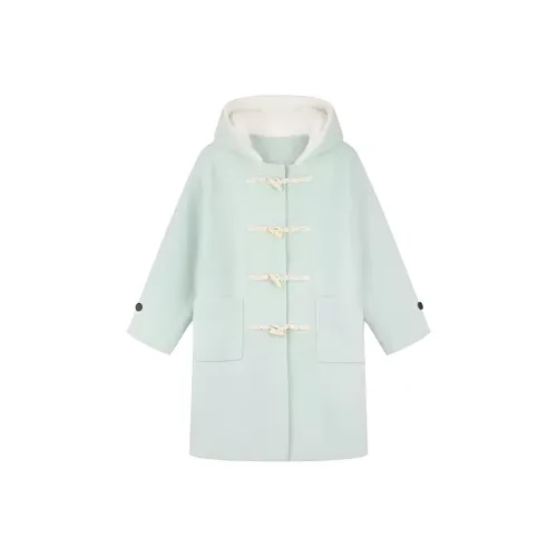 CHARM GLOW Мятно-зеленое женское пальто