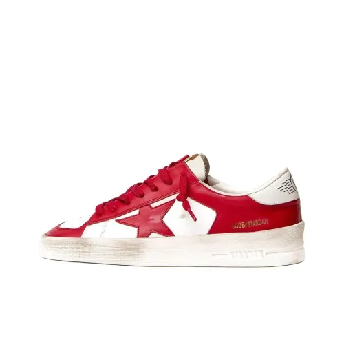 Golden Goose Stardan Низкий Топ Стильный Скейтбординг Женские Красный