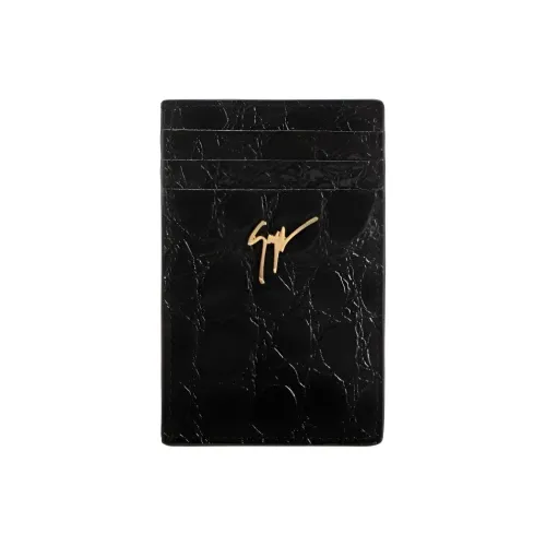 Giuseppe Zanotti GZ Крокодиловый узор Кожа Держатель для карт Мужской Черный