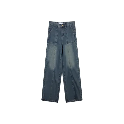 SPICEMONSTER Темно-синий Унисекс Джинсы