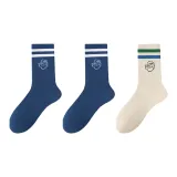 3 пачки (Темно-синий + Темно-синий + Абрикос)