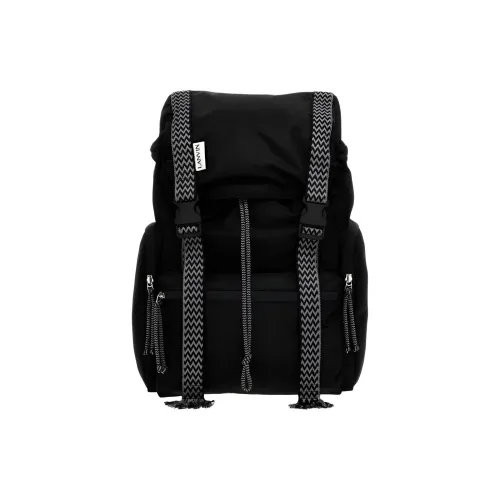 Lanvin Curb Нейлон Рюкзак Мужской Черный