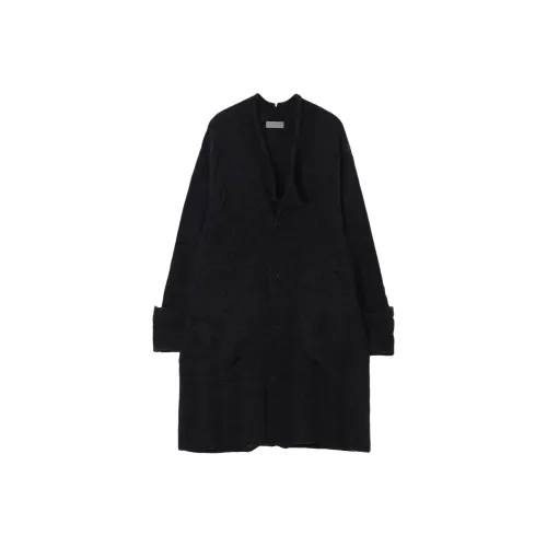 Yohji Yamamoto Pour Homme Fw25 7G3P HALF Кардиган CRUSHED Длинный Кардиган Трикотаж Мужской