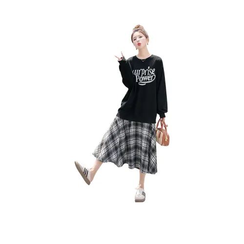 Cypress House Длинное платье с длинными рукавами женское