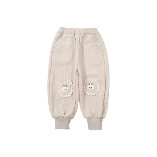 RHOBESAM Youmi Дом Bunny С флисовой подкладкой Брюки Абрикос Предшкольные Тренировочные Штаны
