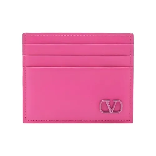Valentino Натуральная кожа Держатель для карт Мужской Розовый