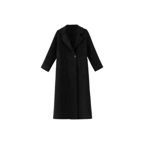 WANBAI Черное Женское Пальто