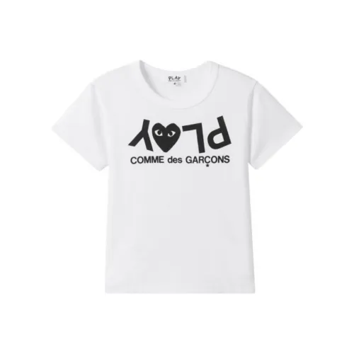 CDG Play Белый Женские T-рубашки