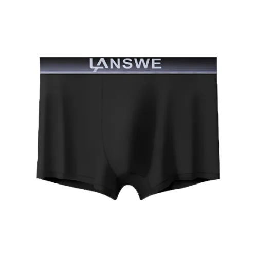 Lanza [1 Pack] Черные Мужские Боксеры
