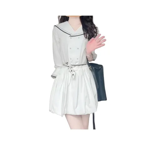 Aghr Длинное платье с длинными рукавами женское