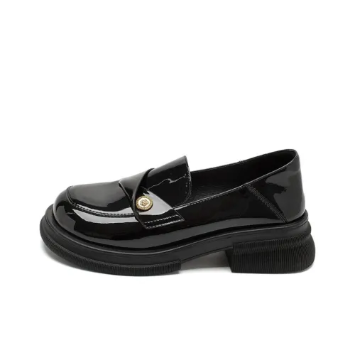 AGSDON Лоферы 4,5 см Женские Черные