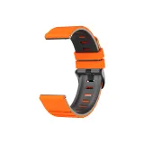 [Оранжевый Черный] Пианино с рельефным двухцветным силиконовым ремешком