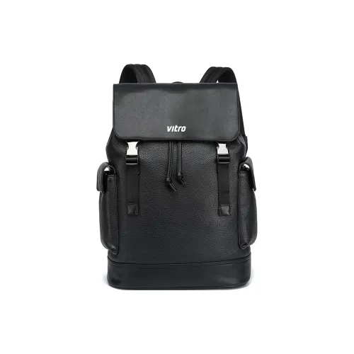 VITRO ПУ (полиуретан) Рюкзак Мужской Черный Квадрат