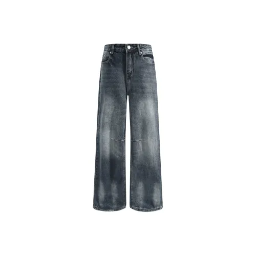 SAME FLOW Синий Серый Унисекс Джинсы