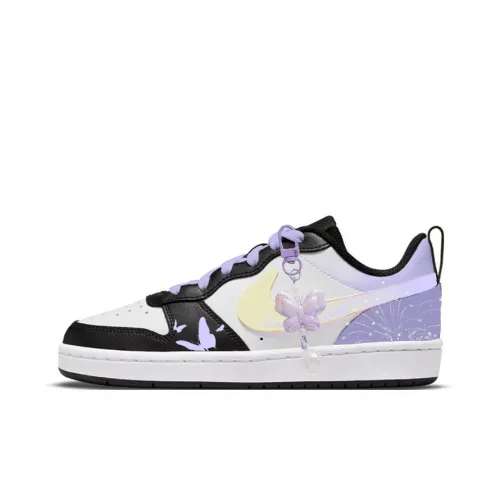 Nike Court Borough Midsummer Night Low Топ Скейтборд Кроссовки Женские Черный Фиолетовый