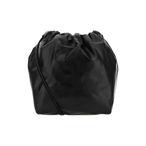 JIL SANDER Корова Кожа Ведрообразная Сумка Сумка через плечо Женская Черная