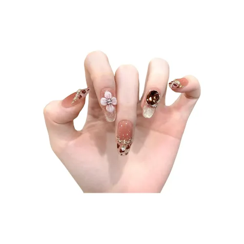 XNTX Handcrafted False Nail Polish Стикер Овал Мягкий Color Series Румяна Stain French