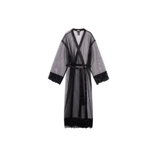 Calvin Klein SS25 Ночная рубашка Женская Космический черный