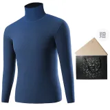 1 шт (Сиренево-серый) Немецкий язык Бархат Термо/Бесшовный Высокая шея/