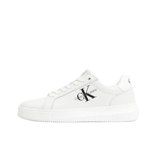 CKJ CALVIN KLEIN JEANS Низкие кроссовки для скейтбординга Мужские Белые