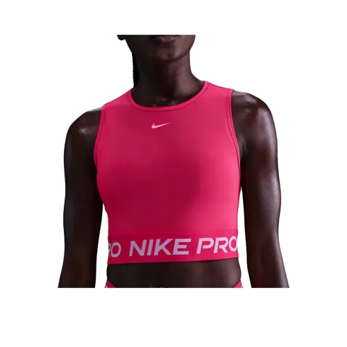 Nike Pro Ярко-розовый Белый Женские Спортивные Майки без Рукавов