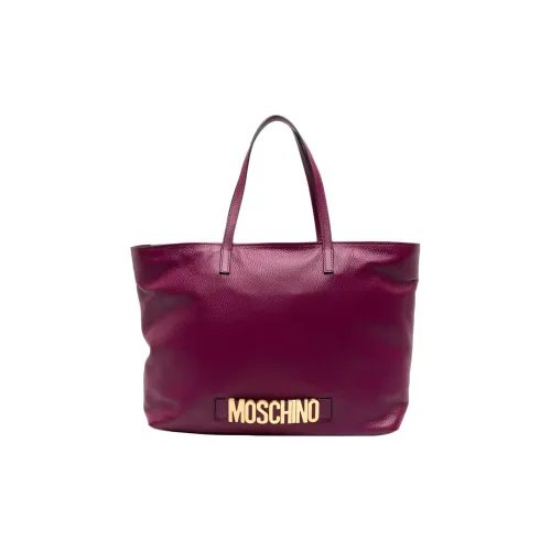 MOSCHINO Телячья кожа Тоут Сумка Сумка для покупок Сумка на плечо Сумка Женская Фиолетовая