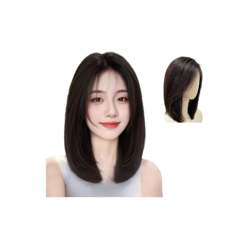 MUYAN Колбаса Полная Голова COVER Парики Для Женщин Короткие Прямые Волосы