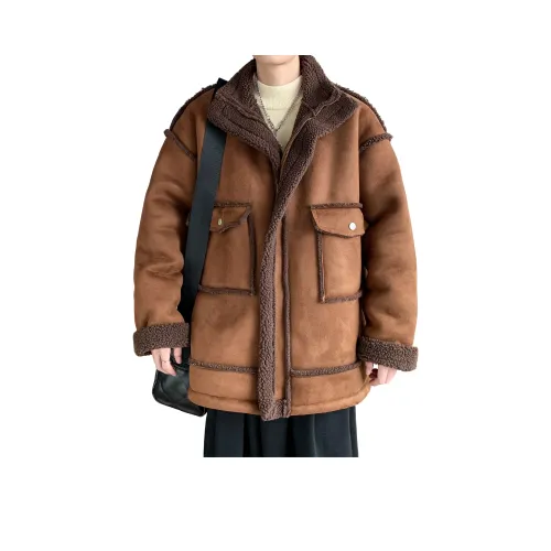 MEGA METRO Velvet Feel Coat Unisex MEGA METRO Бархат Feel Пальто Унисекс