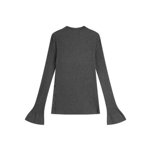 ELLE Темно-серый Женский Свитер