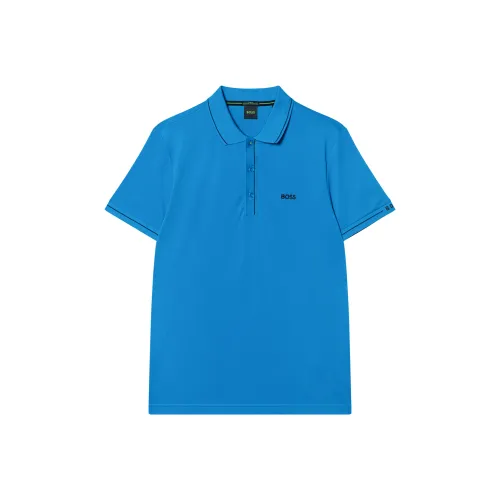 Hugo Boss Поло Мужское Озерный Синий