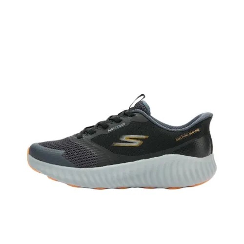 Skechers MEN'S GO Амортизация Поддержка Низкий Верх Беговые кроссовки Мужские Черные