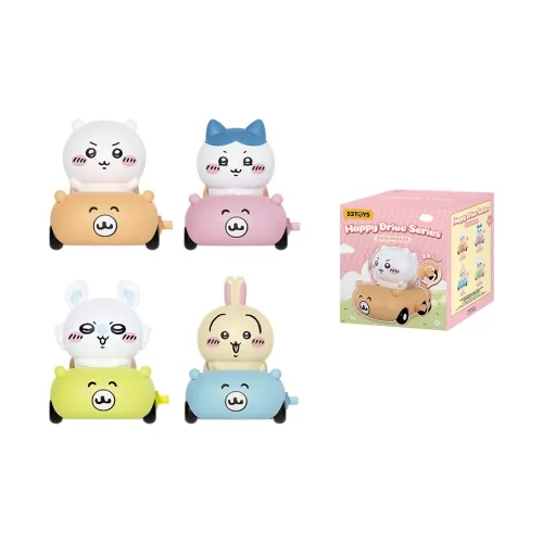 52TOYS Chiikawa Happiness Wind Up Collection Action Модная игрушка Фигурка Аниме мерч Кукла Слепые коробки