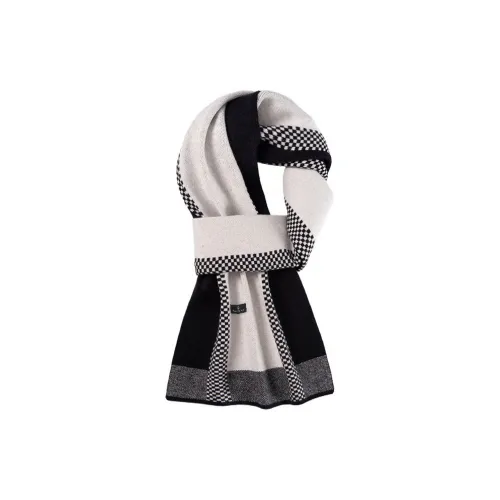 Maserati Artificial Cashmere Blend Individual Warm Minimalist Style Dual Multicolor Versatile Fashion Knitted Scarf Unisex