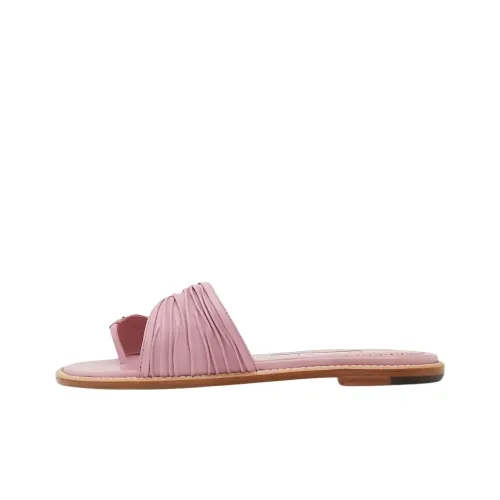 MANOLO BLAHNIK Tibo Тихий Слипоны Женские Розовый